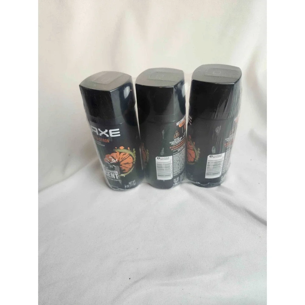 3 Pack Axe Gold Citron Body Spray Cool Citrus White Woods Scent Grooming NEW
